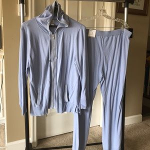 Chicos purple hoodie and NWT pants